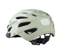 Casque cairn fusion led usb mat gris vert clair