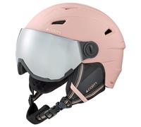 Cairn - Electron Visor Cat 3 - Casque ski avec visière Mat Dust Pink - 57-58 cm