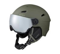 Cairn - Casque de ski/snowboard à visière - Electron Visor Mat Khaki - Taille 59-60 cm - Kaki Kaki 59-60 cm