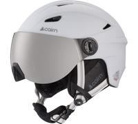 Cairn - Electron Visor Cat 3 - Casque ski avec visière Mat White - 61-62 cm