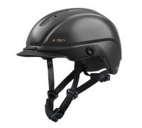 Casque ville cairn fuse metallic noir
