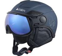 Cairn - Helios Leather Evolight NXT - Casque ski avec visière Blue / Graphite - 55-57 cm