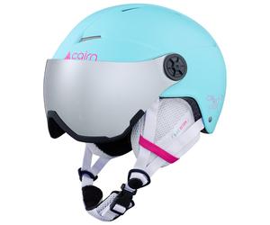 Cairn - Orbit Visor Junior Turquoise Neon Pink - S - Casque de ski avec visière