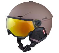 Casque de ski à visière CAIRN RISE II VISOR (MAT CACAO) cat. 3 58-61