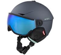 Cairn - Rise Visor Pure Cat 3 - Casque ski avec visière Mat Graphite Jade - 56 - 57 cm