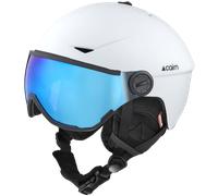 Cairn - Rise Visor Pure Cat 3 - Casque ski avec visière Mat White - 54 - 56 cm