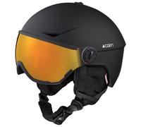 Cairn - Rise Visor Pure Mat Black Photo - S - Casque de ski avec visière