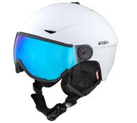 Cairn - Rise Visor Pure Mat White - M - Casque de ski avec visière