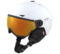 Cairn - Rise Visor Pure Mat White Photo - M - Casque de ski avec visière