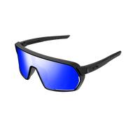 Cairn Roc Polarized Sunglasses Noir Blue Mirror/CAT3 Mat Black / Blue