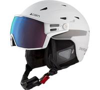 Cairn - Casques de ski/snowboard à visière - Shuffle S-Visor Evolight Nxt® White - Taille 54-56 cm - Blanc Blanc 54-56 cm