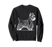 Cairn Terrier Art linéaire Hundefreund Sweatshirt