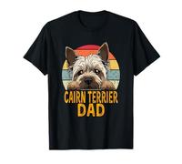 Cairn Terrier Dog Dad Retro Vintage Mes Chiens sont Mon Cardio T-Shirt