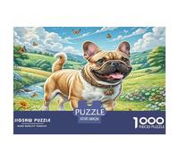 Cairn Terrier Puzzle 1000 Pieces Cadeau Unique Jeu ÉduChatif Challenge Toy À De Qualité Supérieure Peinture Art pour Adultes Et Enfants 38x26cm/1000pcs