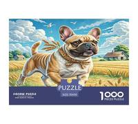 Cairn Terrier Puzzle 1000 Pieces Cadeau Unique Jeu ÉduChatif Défi Jouet À De Qualité Supérieure Peinture Art pour Adultes Et Enfants 70x50cm/1000pcs