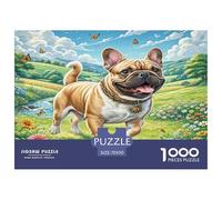 Cairn Terrier Puzzle 1000 Pièces Educa Jouet en Bois Cadeau Unique De l'art De La Décoration Jeu ÉduChatif Challenge Toy pour Adultes Et Enfants À Partir De 12 Ans 70x50cm/1000pcs