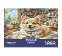 Cairn Terrier Puzzles 1000 Pièces Cadeau Unique Jeu ÉduChatif Challenge Toy À De Qualité Supérieure Peinture Art pour Adultes Enfants 70x50cm/1000pcs