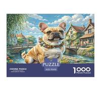 Cairn Terrier Puzzles 1000 Pièces Cadeau Unique Jeu ÉduChatif Challenge Toy À De Qualité Supérieure Peinture Art pour Adultes Et Enfants À Partir De 14 Ans 70x50cm/1000pcs