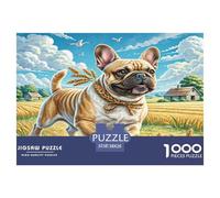 Cairn Terrier Puzzles 1000 Pieces Cadeau Unique Jeu ÉduChatif Challenge Toy À De Qualité Supérieure Peinture Art pour Adultes Et Enfants 38x26cm/1000pcs
