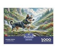 Cairn Terrier Puzzles 1000 Pièces Cadeau Unique Jeu ÉduChatif Challenge Toy À De Qualité Supérieure Peinture Art pour Adultes Et Enfants 70x50cm/1000pcs