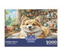 Cairn Terrier Puzzles 1000 Pieces Cadeau Unique Jeu ÉduChatif Défi Jouet À De Qualité Supérieure Peinture Art pour Adultes Et Enfants À Partir De 14 Ans 38x26cm/1000pcs