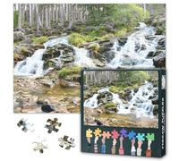 Cairngorms Parc National Puzzle pour adultes 1000 blocs, puzzles Glen Feshie à double chute, puzzles pour adultes ou jouets pour adultes, convient aux amis plus âgés 50 x 70 cm