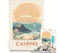 Cairns Poster Puzzles 1000 pièces | 38x26cm Jeux relaxants et stimulants à compléter avec affiche et fiche de questions-réponses.