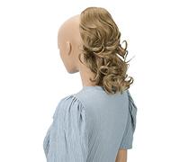 CAISHA 30cm Postiche Natte Queue De Cheval Extensions De Cheveux Volumineux Ondulé Blond Foncé PH211