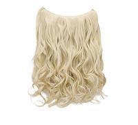 CAISHA 50cm 1 Extension De Trame Avec Bande Elastique Extensions De Cheveux Postiche Ondulé Blond Clair E116-1