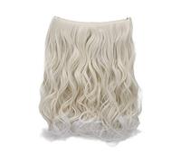 CAISHA 50cm 1 Extension De Trame Avec Bande Elastique Extensions De Cheveux Postiche Ondulé Mélange Blond Clair E124-1