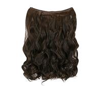 CAISHA 50cm 1 Extension De Trame Avec Bande Elastique Extensions De Cheveux Postiche Ondulé Reflets Marron-Noir E122-1