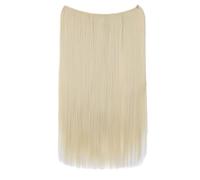 CAISHA 50cm 1 Trame Extension Avec Bande Elastique Rallonge De Cheveux Postiche Lisse Résistant A La Chaleur Blond Clair E116
