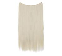 CAISHA 50cm 1 Trame Extension Avec Bande Elastique Rallonge De Cheveux Postiche Lisse Résistant A La Chaleur Blond Clair E117