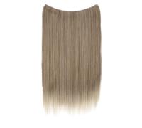 CAISHA 50cm 1 Trame Extension Avec Bande Elastique Rallonge De Cheveux Postiche Lisse Résistant A La Chaleur Mélange Blond Rouge E120