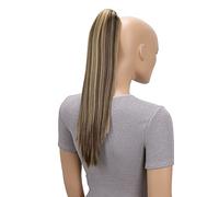 CAISHA 50cm Postiche Natte Queue De Cheval Extensions De Cheveux Raide Mélange Blond Brun H157