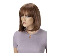 CAISHA Perruque Bob Cheveux Courts Cosplay Spectacle De Théâtre Fibre Synthétique Résistante à la Chaleur Raide Blond Foncé SH032g