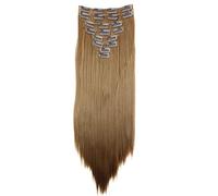 CAISHA XXL 50cm 8 Pièces Jeu Clip In Extensions Extensions De Cheveux Postiche Raide Blond Foncé CES107
