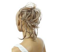 CAISHA XXL Cheveux Cravate Chignons Coiffures De Mariée Volumineux Chignon Désordonné Ondulé Mélange Gris Brun Clair G27D