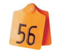 Caisley Etiquette d'oreilles PrimaFlex Taille 2 - 61x45mm marquées des deux côtés, sachet de 25 pièces