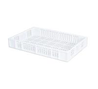 CAISSE 600x400 AJOUREE 15 Litres BLANC - GILAC