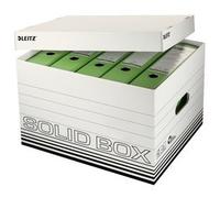Caisse à archives/ de tansport Solid, blanc/noir