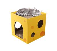 Caisse à Chat - Carfono Cat SULTER, Coussin de réversible, lit de Chat | Boîte à gratter ondulée écologique avec texturée, économiseur de Meubles pour Chats