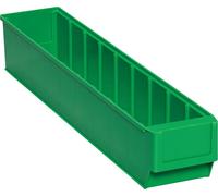 Caisse à étagères L500xl91xH81mm vert PP PROMAT