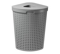 Caisse a linge rectangulaire 62L avec couvercle panier collecteur de linge