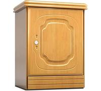 Caisse à monnaie ignifuge et étanche - Table de nuit en bois avec serrure mécanique/électronique pour un rangement sécurisé - Idéal pour la maison, le bureau et les objets de valeur