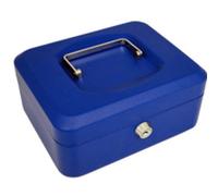 Caisse à monnaie, (L)250 x (P)180 x (H)90 mm, bleu