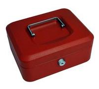 Caisse à monnaie, (L)250 x (P)180 x (H)90 mm, rouge