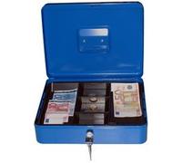 Caisse à monnaie, (L)300 x (P)240 x (H)90 mm, bleu