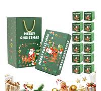 Caisse à monnaie « Merry Christmas » - Tirelire rebondissante | Récipient pliable amusant, étui de vacances festif pour célébrations de Noël, fête d'anniversaire, jeu de nuit, voyage