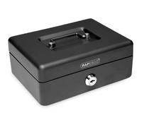 Caisse à Monnaie - RAPESCO - 25cm - Acier épais - Poignée nickelée - Serrure à cylindre